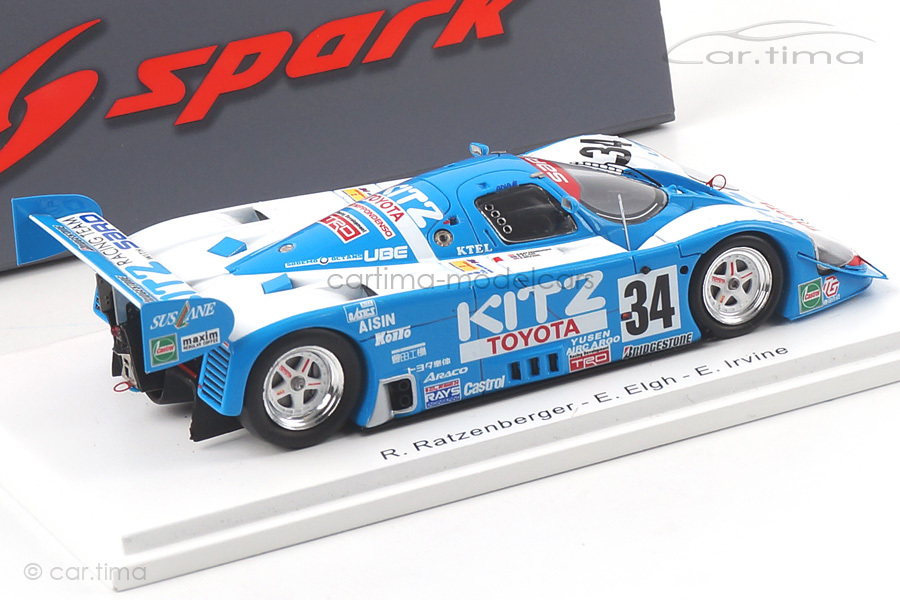 Toyota 92 CV 24h Le Mans 1992 Elgh/Irvine/Ratzenberger Spark 1:43 S2367 Toyota 92 CV 24h Le Mans 1992 Elgh/Irvine/Ratzenberger Spark 1:43 S2367