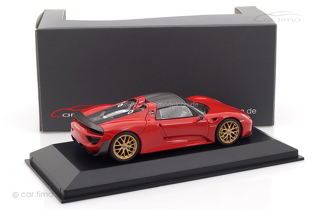 Porsche 918 Spyder Weissach Paket China Edition Minichamps car.tima CUSTOMIZED 1:43