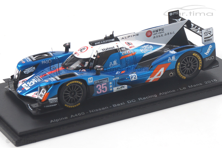 Alpine A460-Nissan 24h Le Mans 2016 Cheng/Tung/Panciatici Spark 1:43 S5118 Alpine A460-Nissan 24h Le Mans 2016 Cheng/Tung/Panciatici Spark 1:43 S5118