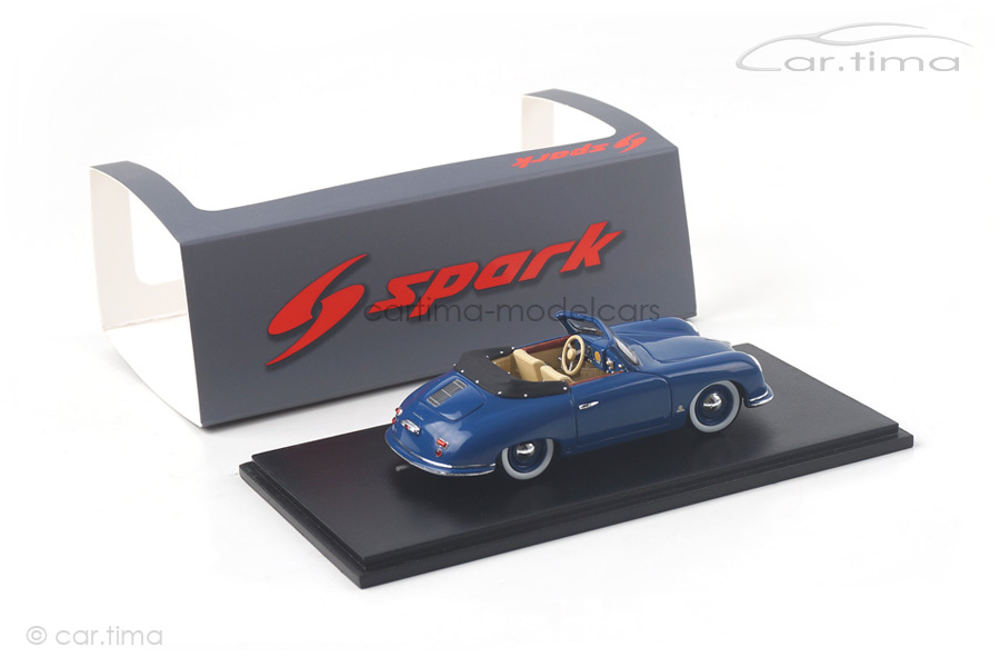 Porsche 356 Cabriolet blau Spark 1:43 S4920 Porsche 356 Cabriolet blau Spark 1:43 S4920