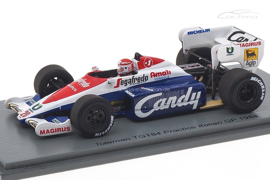 Toleman TG184 GP Italien 1984 Pierluigi Martini Spark 1:43 S2782