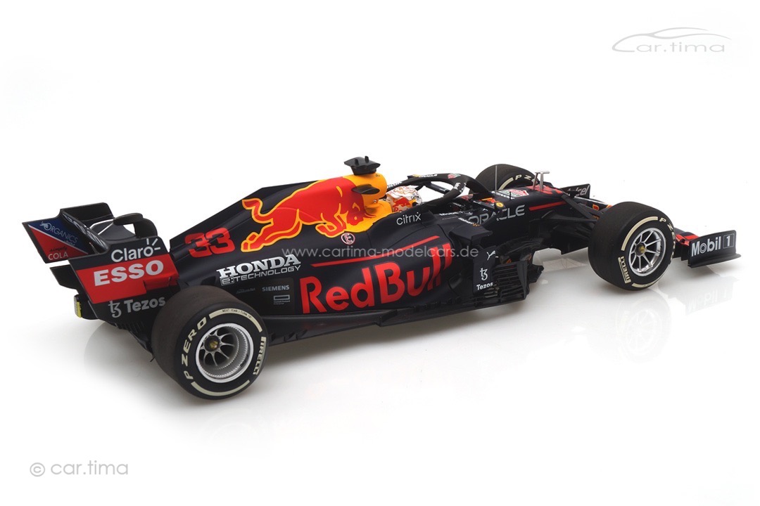 Red Bull Racing RB16B Winner GP Abu Dhabi 2021 Max Verstappen/pit board Minichamps 1:18 110212333