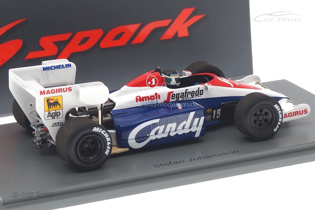 Toleman TG184 GP Italien 1984 Stefan Johansson Spark 1:43 S2783