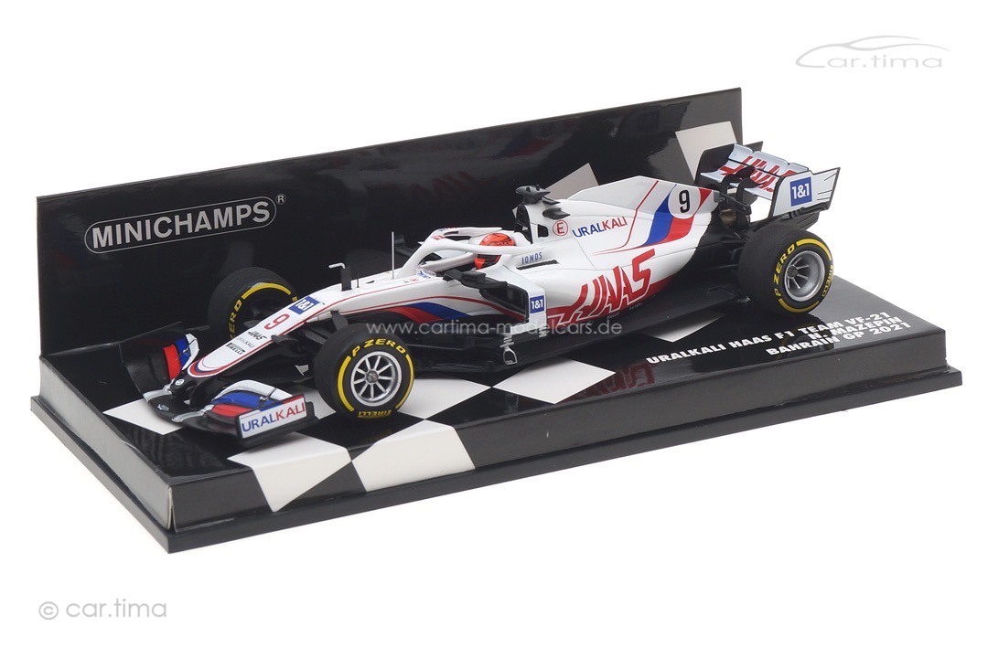 Uralkali Haas F1 VF-21 GP Bahrain 2021 Nikita Mazepin Minichamps 1:43 417210109