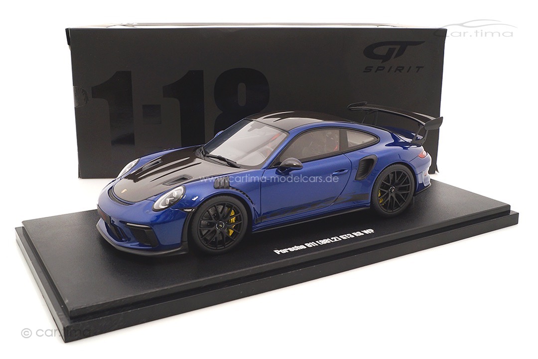 Porsche 911 (991.2) GT3 RS Weissach Paket blau met. GT Spirit 1:18 GT526