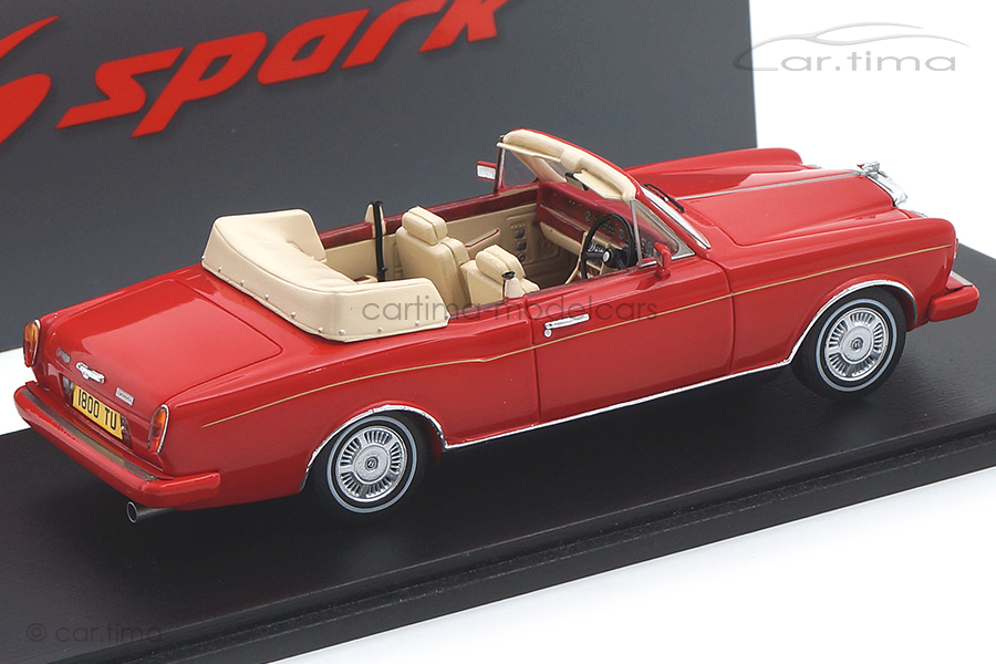 Bentley Continental Convertible 1984 rot Spark 1:43 S3824 Bentley Continental Convertible 1984 rot Spark 1:43 S3824