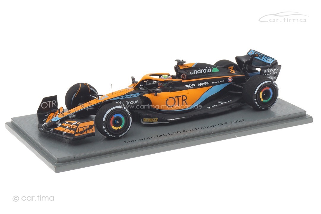 McLaren MCL36 GP Australien 2022 Daniel Ricciardo Spark 1:43 S8528