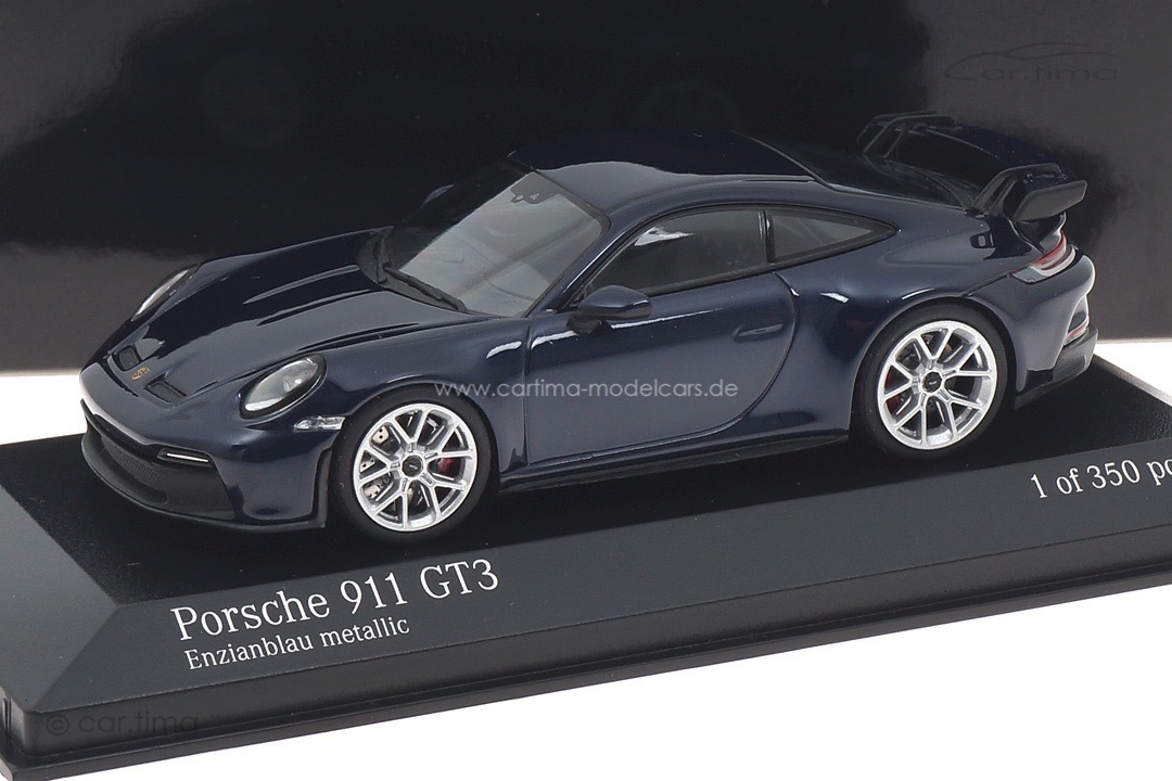 Porsche 911 (992) GT3 Enzianblau met. Minichamps 1:43 410069208