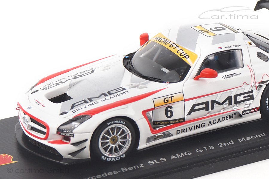 Mercedes-Benz SLS AMG GT3 Macau 2014 Renger van der Zande Spark 1:43 SA069 Mercedes-Benz SLS AMG GT3 Macau 2014 Renger van der Zande Spark 1:43 SA069