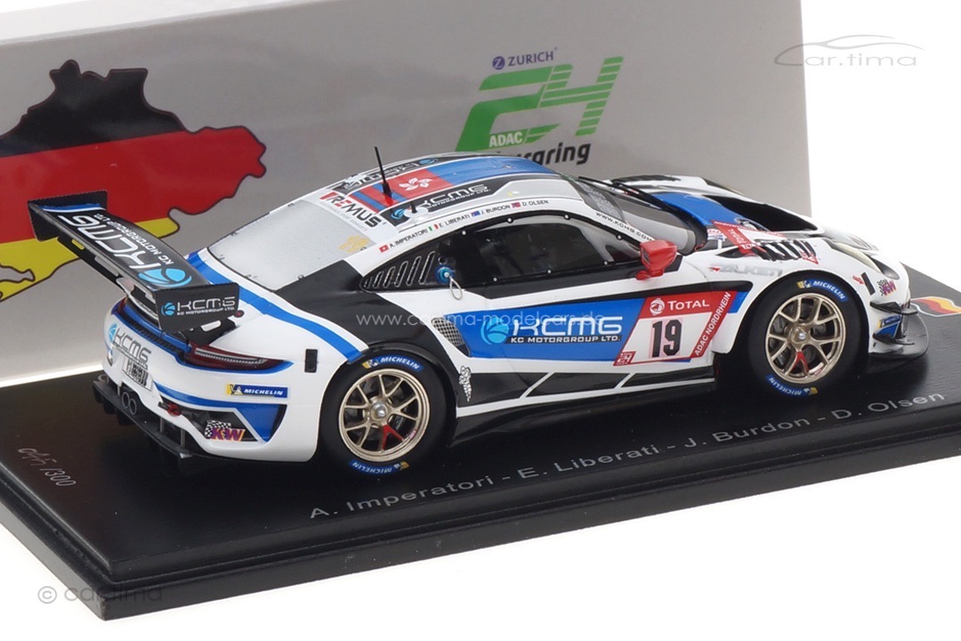 Porsche 911 GT3 R 24h Nürburgring 2020 Burdon/Imperatori/Liberati/Olsen Spark 1:43 SG708 Porsche 911 GT3 R 24h Nürburgring 2020 Burdon/Imperatori/Liberati/Olsen Spark 1:43 SG708