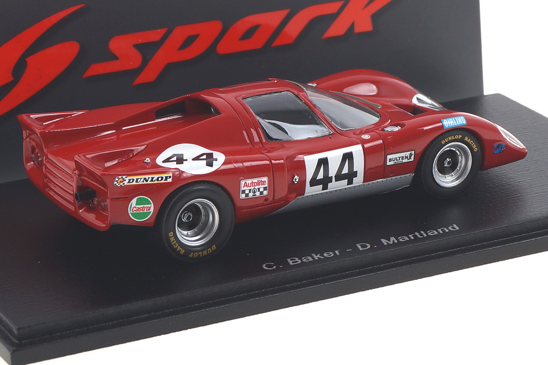Chevron B16 BMW 24h Le Mans 1970 Baker/Martland Spark 1:43 S9401 Chevron B16 BMW 24h Le Mans 1970 Baker/Martland Spark 1:43 S9401