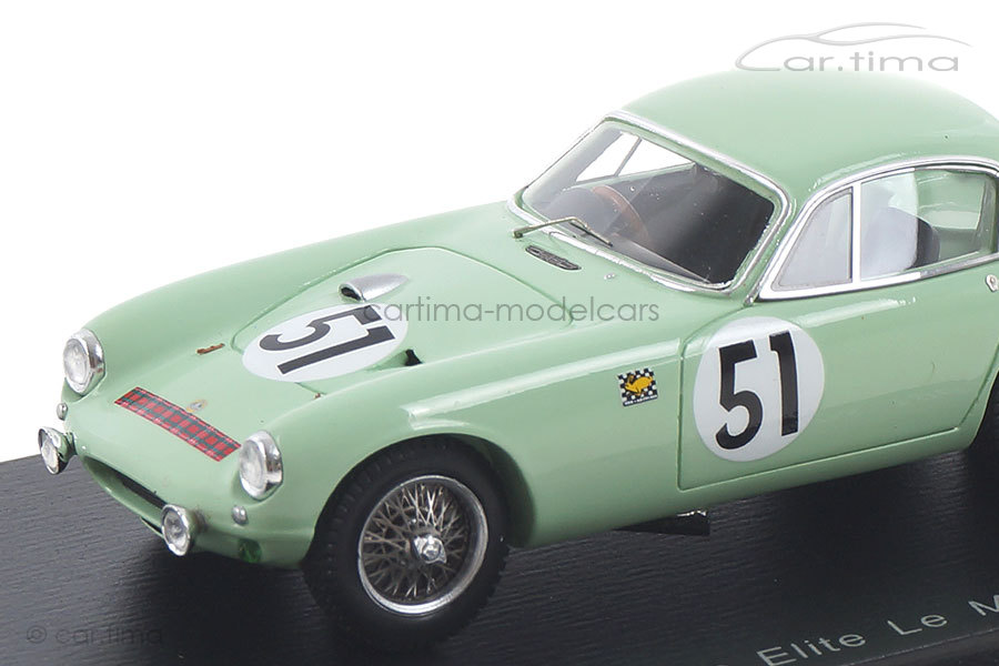 Lotus Elite 24h Le Mans 1961 Allison/Mckee Spark 1:43 S8208 Lotus Elite 24h Le Mans 1961 Allison/Mckee Spark 1:43 S8208