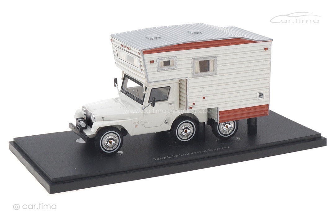 Jeep CJS Universal Camper 1969 weiß/braun autocult 1:43 09017 Jeep CJS Universal Camper 1969 weiß/braun autocult 1:43 09017