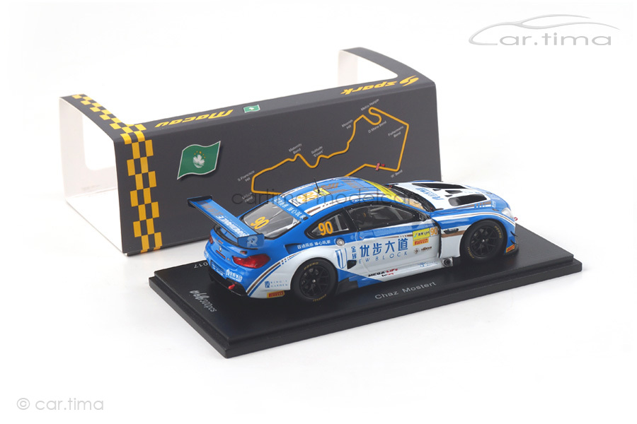 BMW M6 GT3 FIA GT World Cup Macau 2017 Chaz Mostert Spark 1:43 SA144 BMW M6 GT3 FIA GT World Cup Macau 2017 Chaz Mostert Spark 1:43 SA144
