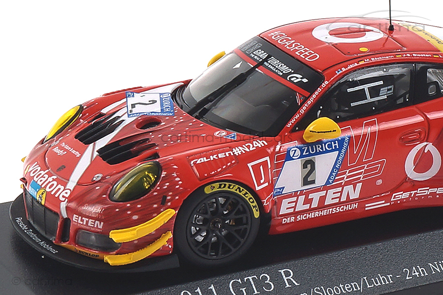 Porsche 911 (991) GT3 R 24h Nürburgring 2018 Boeckmann/Jans/Slooten/Luhr Minichamps 1:43 