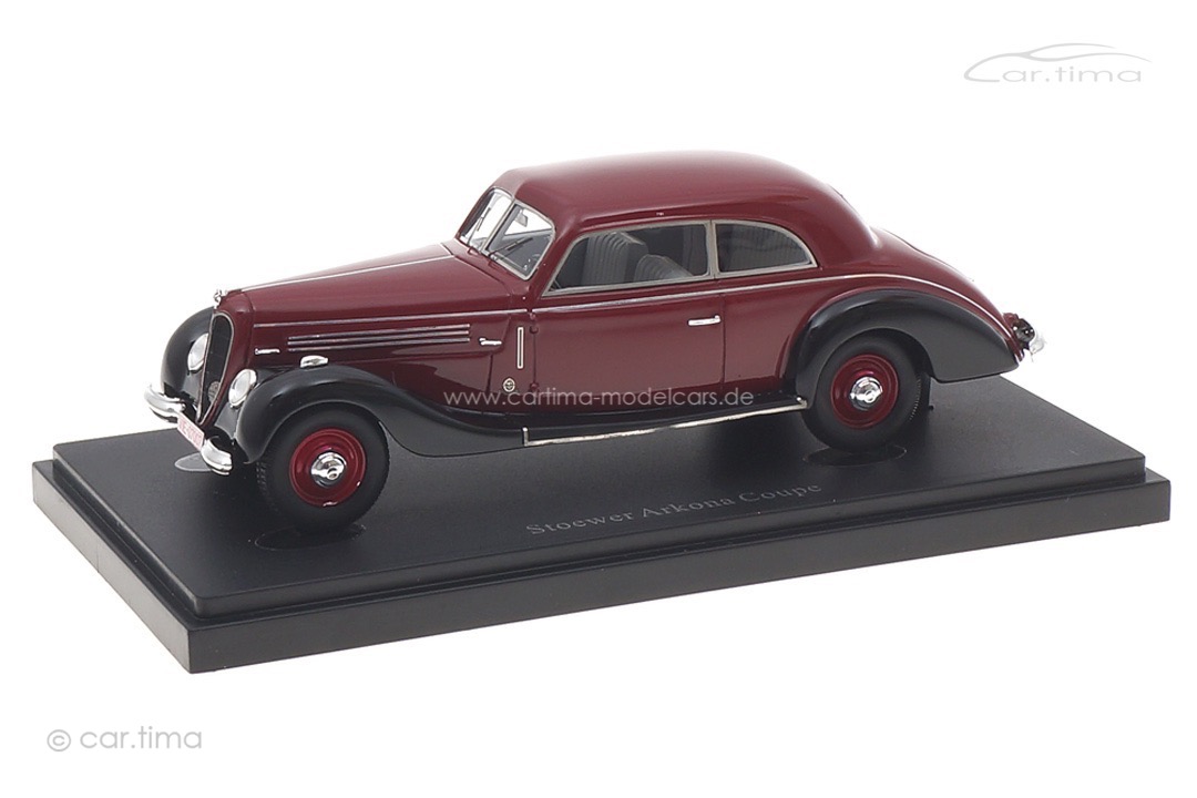 Stoewer Arkona Coupé 1940 dunkelrot/schwarz autocult 1:43 02027