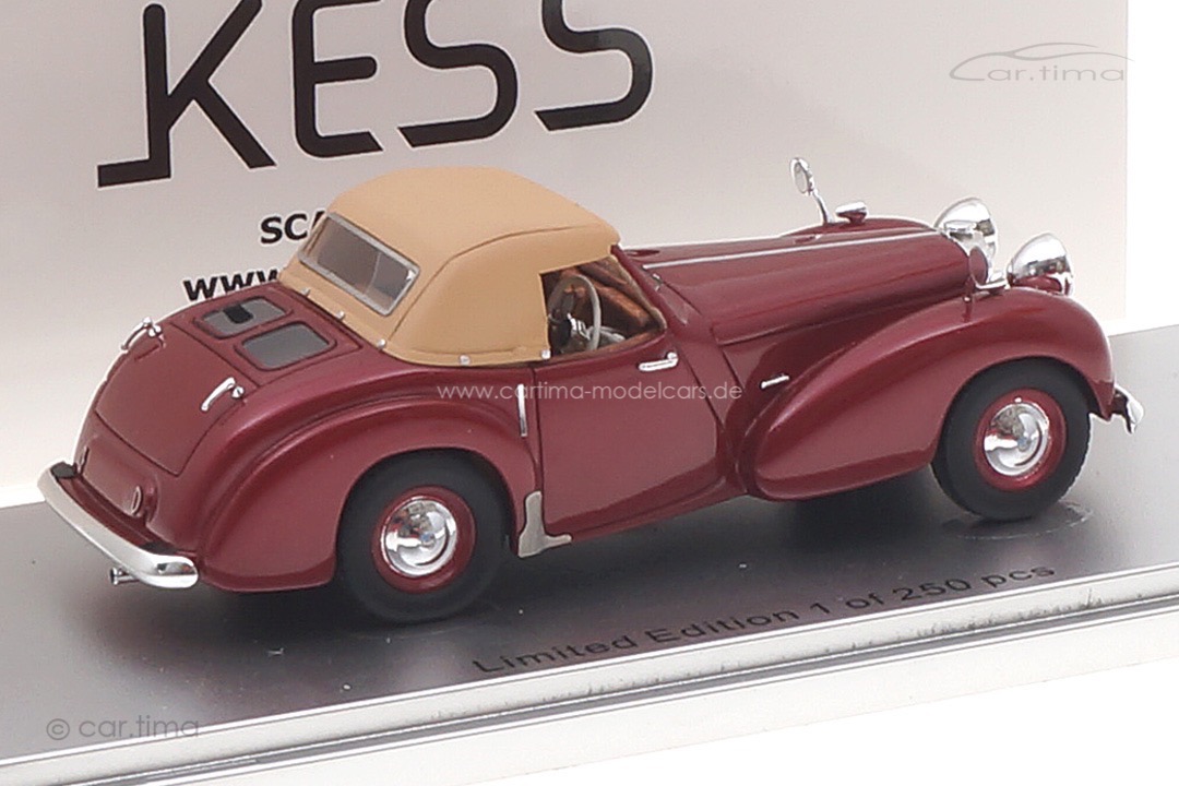 Triumph Roadster Closed 1949 rot met. Kess 1:43 KE43057001 Triumph Roadster Closed 1949 rot met. Kess 1:43 KE43057001