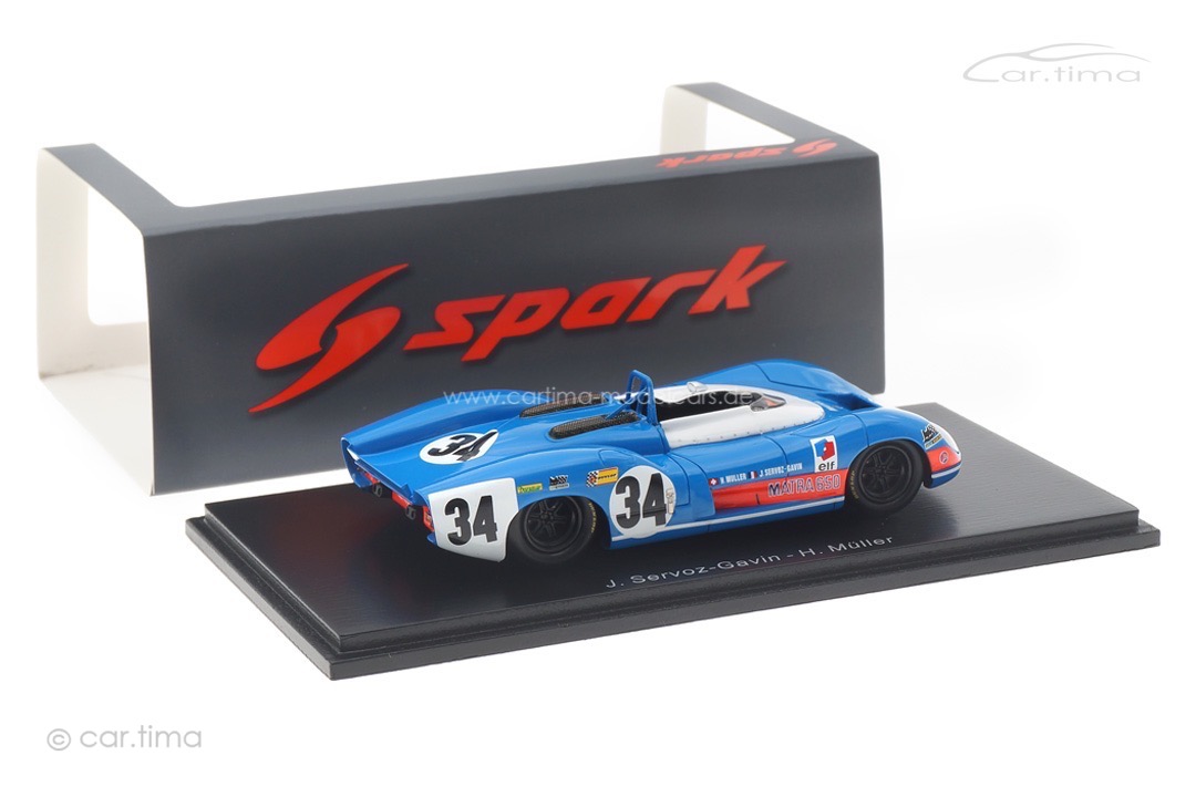 Matra-Simca MS 630/650 24h Le Mans 1969 Servoz-Gavin/Müller Spark 1:43 S3548 Matra-Simca MS 630/650 24h Le Mans 1969 Servoz-Gavin/Müller Spark 1:43 S3548
