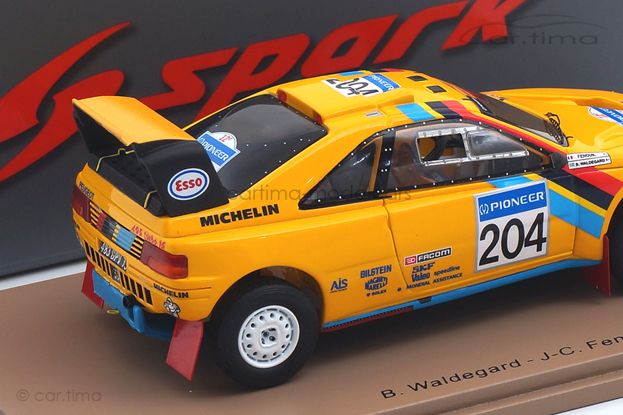 Peugeot 405 T16 Grand Raid Paris Dakar 1990 Waldegard/Fenouil Spark 1:43 S5625 Peugeot 405 T16 Grand Raid Paris Dakar 1990 Waldegard/Fenouil Spark 1:43 S5625