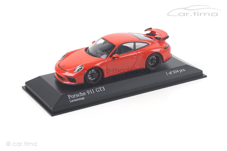 Porsche 911 (991 II) GT3 Lavaorange Minichamps 1:43 410066024 Porsche 911 (991 II) GT3 Lavaorange Minichamps 1:43 410066024