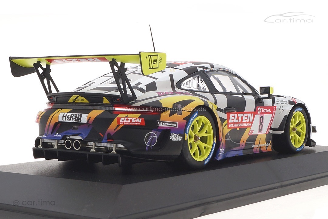 Porsche 911 (991 II) GT3 R 24h Nürburgring 2019 Slooten/Luhr/de Leener/Jans Minichamps 1:18 Porsche 911 (991 II) GT3 R 24h Nürburgring 2019 Slooten/Luhr/de Leener/Jans Minichamps 1:18