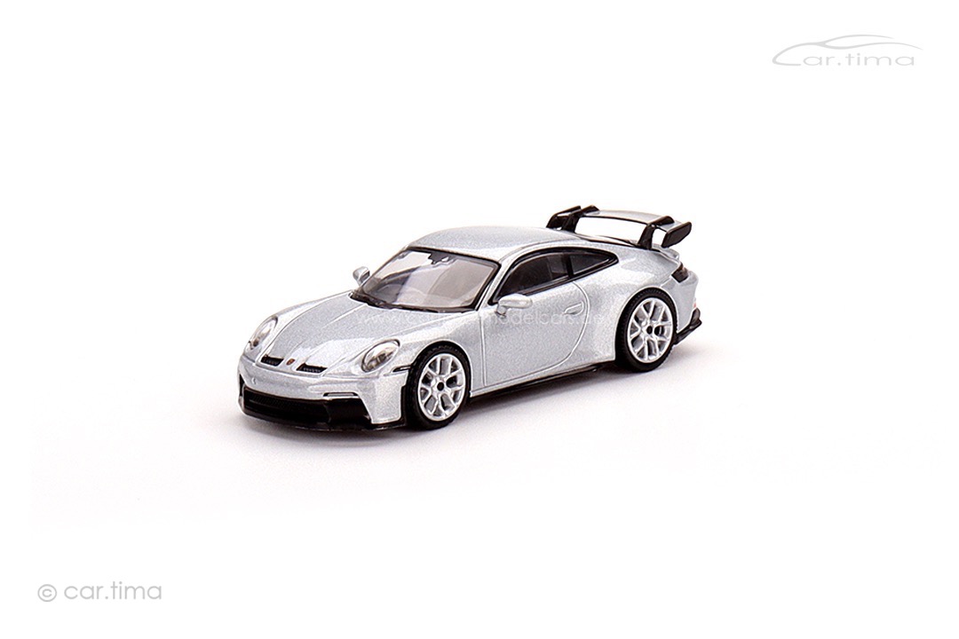 Porsche 911 (992) GT3 GT-Silber MINI GT 1:64 MGT00390-L