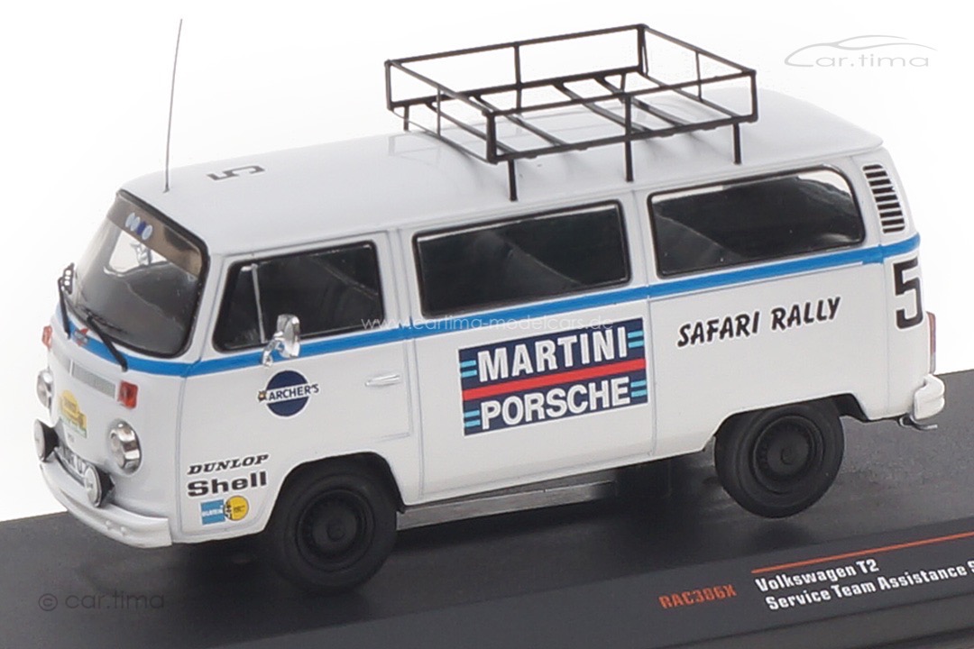 Volkswagen T2 Service Team Assistance Safari Rallye 1978 Porsche Martini Racing IXO 1:43 RAC386X Volkswagen T2 Service Team Assistance Safari Rallye 1978 Porsche Martini Racing IXO 1:43 RAC386X