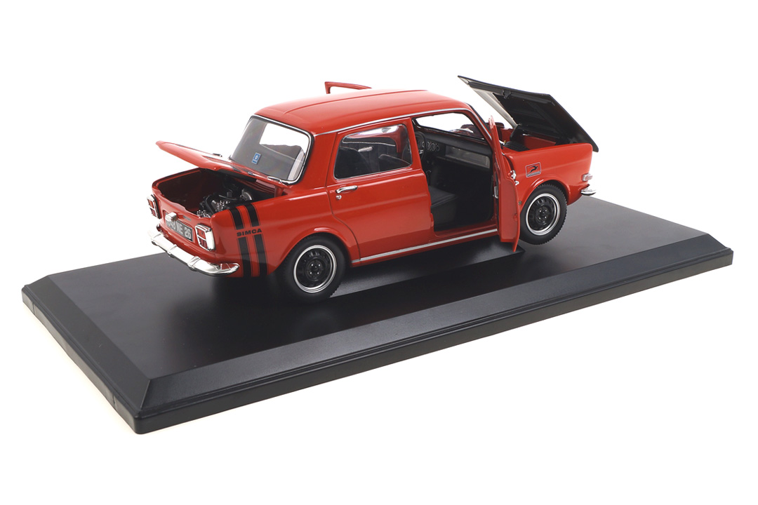 Simca 1000 Rallye 2 1971 Sarde Red Norev 1:18 185700 Simca 1000 Rallye 2 1971 Sarde Red Norev 1:18 185700