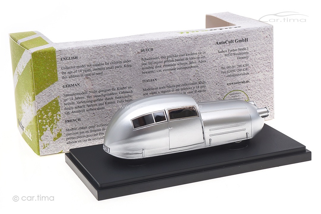 Espenlaub/Wanderer Stromlinienfahrzeug 1928 silber Autocult 1:43 04032 Espenlaub/Wanderer Stromlinienfahrzeug 1928 silber Autocult 1:43 04032