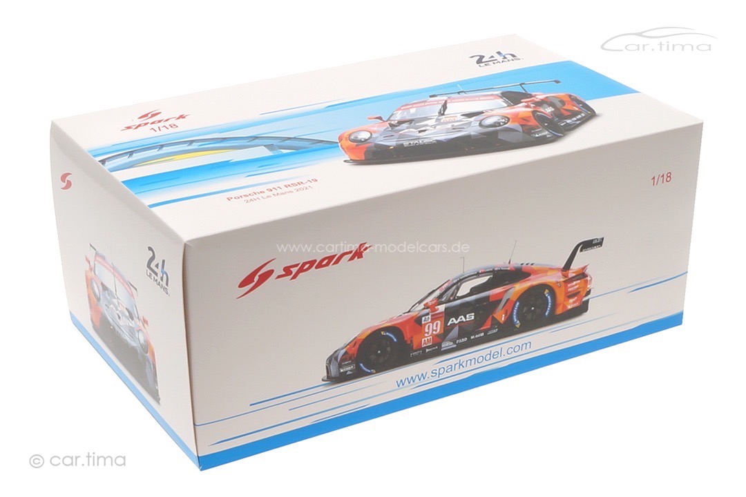 Porsche 911 RSR-19 24h Le Mans 2021 Tincknell/Inthraphuvasak/Latorre Spark 1:18 18S707
