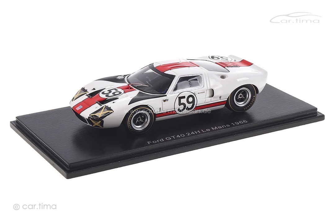 Ford GT40 24h Le Mans 1966 Scott/Revson Spark 1:43 S4537 Ford GT40 24h Le Mans 1966 Scott/Revson Spark 1:43 S4537
