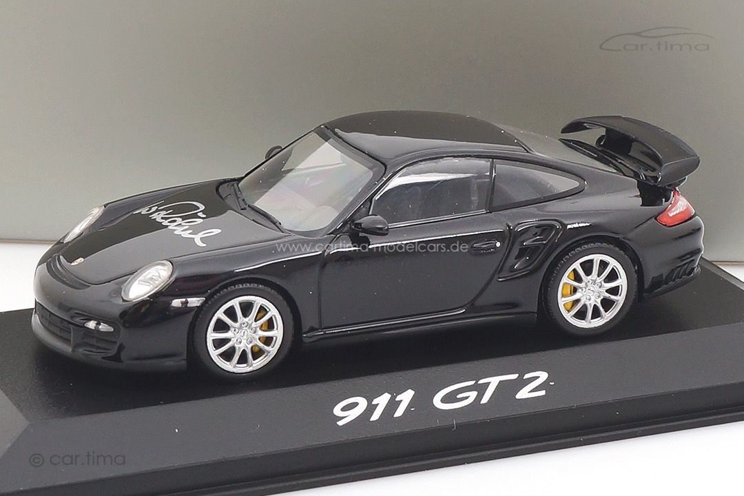 Porsche 911 (997) GT2 Originalsignatur Walter Röhrl Minichamps 1:43 WAP02000118