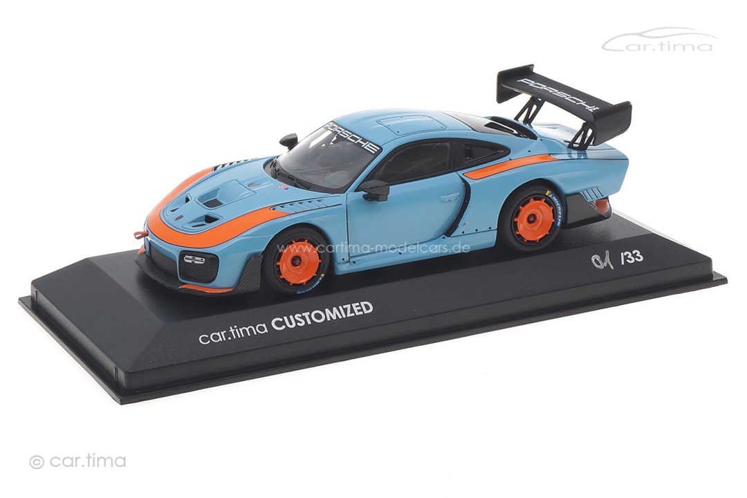Porsche 935/19 Gulfblau/Rad Gulforange Minichamps car.tima CUSTOMIZED 1:43 Porsche 935/19 Gulfblau/Rad Gulforange Minichamps car.tima CUSTOMIZED 1:43