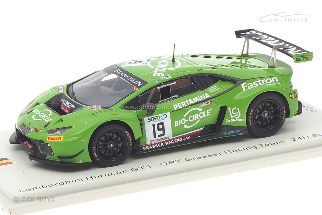 Lamborghini Huracán GT3 24h Spa 2017 Ineichen/Giammaria/Perez Companc Spark 1:43 SB296