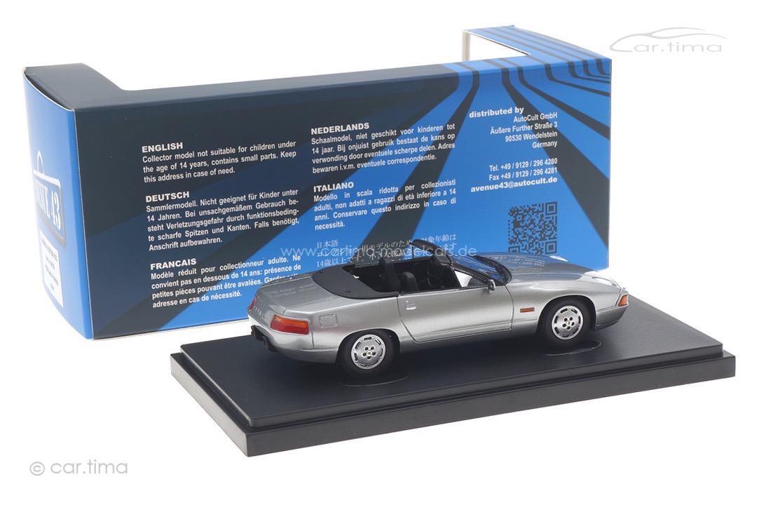 Porsche 928 Cabriolet Prototyp silber Avenue43 1:43 60106 Porsche 928 Cabriolet Prototyp silber Avenue43 1:43 60106