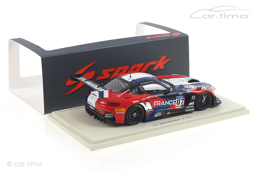 Mercedes-AMG GT3 Vallelunga 2019 Beaubelique/Pla Spark 1:43 S6311 Mercedes-AMG GT3 Vallelunga 2019 Beaubelique/Pla Spark 1:43 S6311