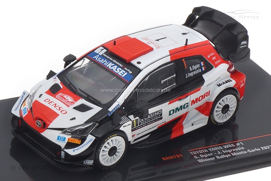 Toyota Yaris WRC Rallye Monte Carlo 2021 Ogier/Ingrassia IXO 1:43 RAM781