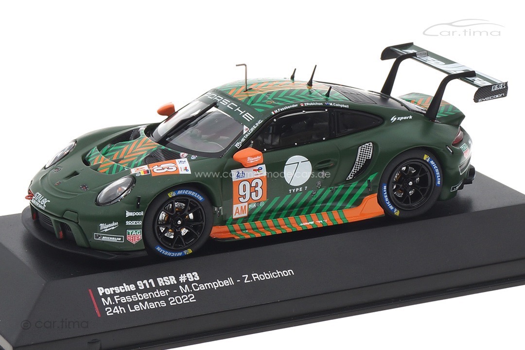Porsche 911 RSR-19 24h Le Mans 2022 Fassbender/Campbell/Robichon IXO 1:43 LEGT43-23006