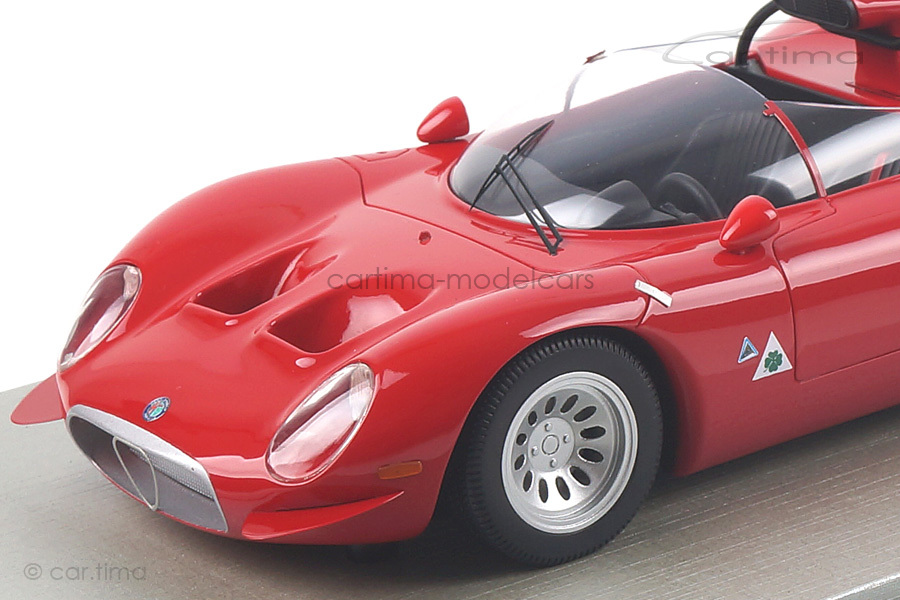 Alfa Romeo 33.2 Periscopio Pressevorstellung 1967 Tecnomodel TM18-49A Alfa Romeo 33.2 Periscopio Pressevorstellung 1967 Tecnomodel TM18-49A