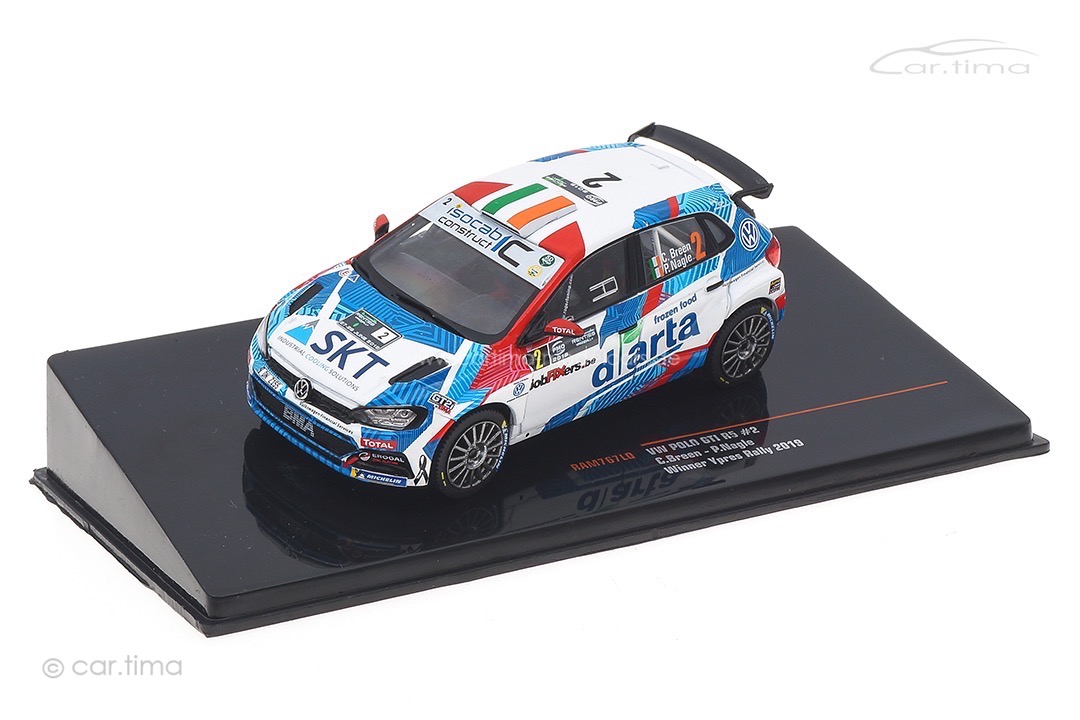 VW Polo GTI R5 Winner Rallye Ypres 2019 Breen/Nagle IXO 1:43 RAM767LQ