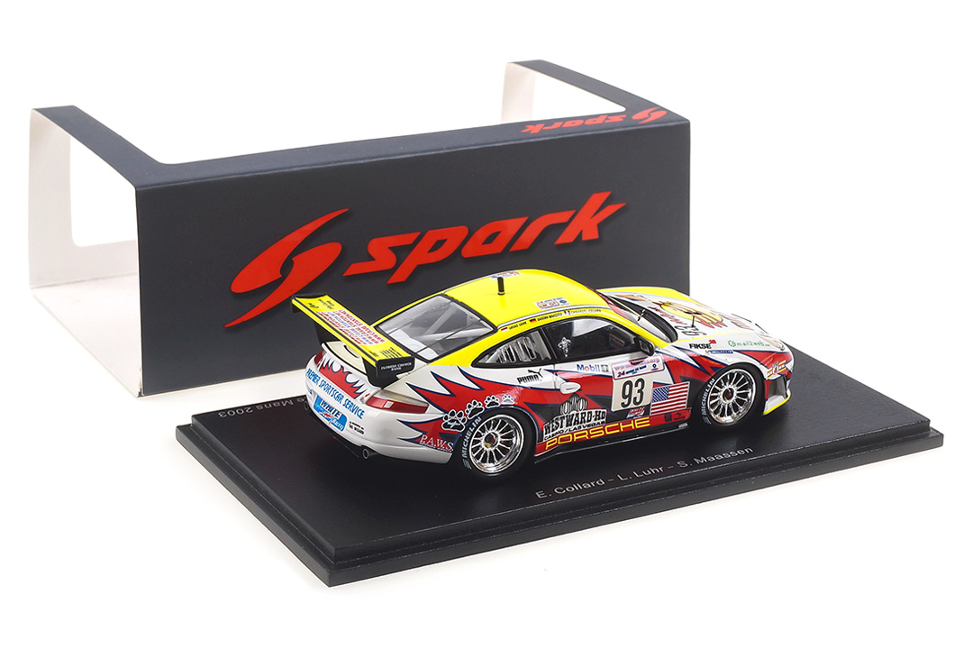 Porsche 911 (996) GT3 RS 24h Le Mans 2003 Collard/Luhr/Maassen Spark 1:43 S5527 Porsche 911 (996) GT3 RS 24h Le Mans 2003 Collard/Luhr/Maassen Spark 1:43 S5527