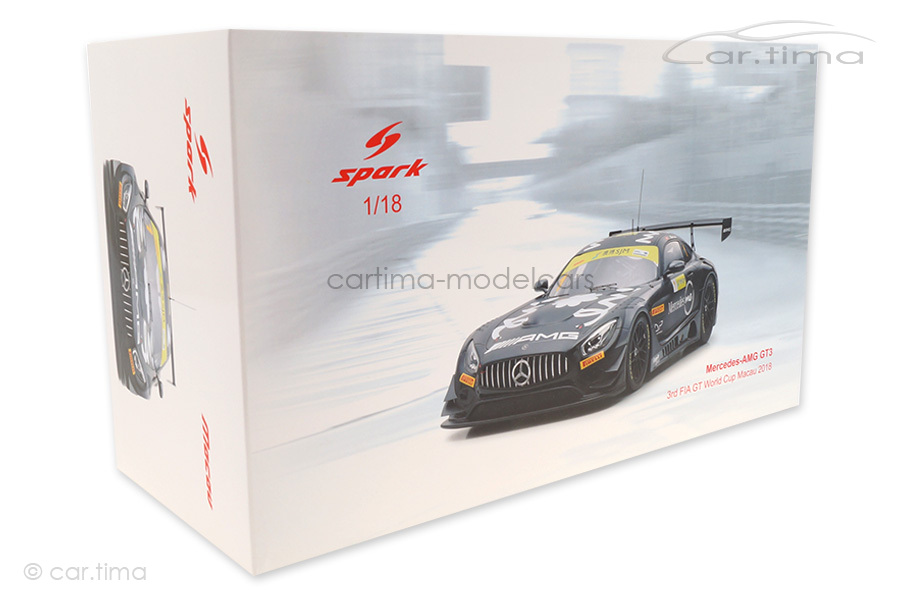 Mercedes-AMG GT3 Macau 2018 Edoardo Mortara Spark 1:18 18SA019 Mercedes-AMG GT3 Macau 2018 Edoardo Mortara Spark 1:18 18SA019