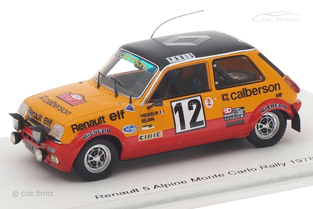 Renault 5 Alpine Gr2 Rallye Monte Carlo 1978 Fréquelin/Delaval Spark 1:43 S6035 Renault 5 Alpine Gr2 Rallye Monte Carlo 1978 Fréquelin/Delaval Spark 1:43 S6035
