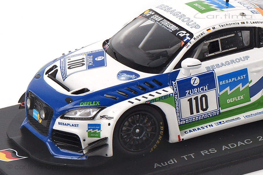 Audi TT RS 24h Nürburgring 2014 Kovac/Lestrup/Thiim Spark 1:43 SG142 Audi TT RS 24h Nürburgring 2014 Kovac/Lestrup/Thiim Spark 1:43 SG142