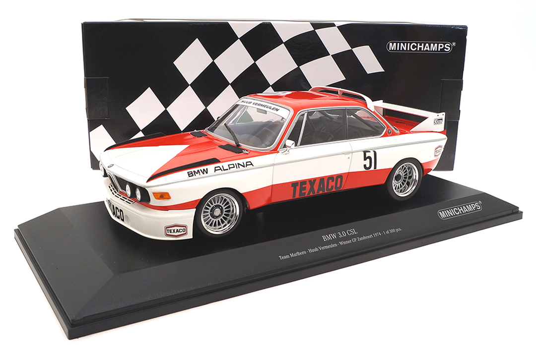 BMW 3.0 CSL Winner Zandvoort 1974 Huub Vermeulen Minichamps 1:18 155742651