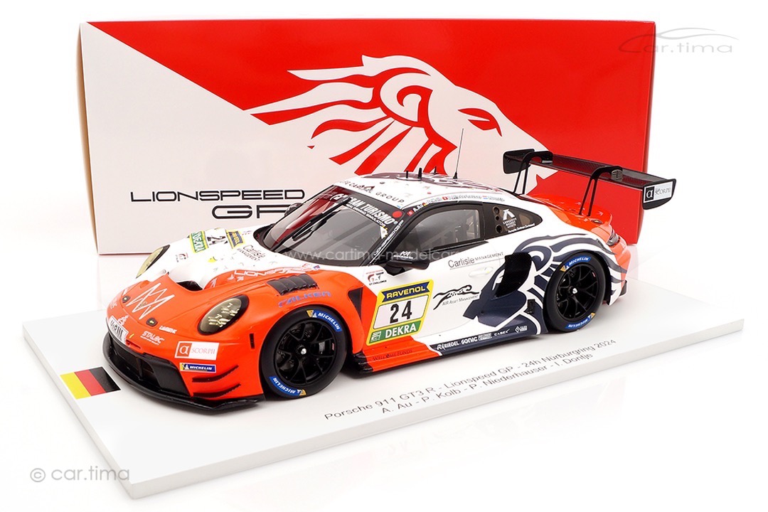 Porsche 911 GT3 R 24h Nürburgring 2024 Lionspeed GP Spark 1:18 FF053