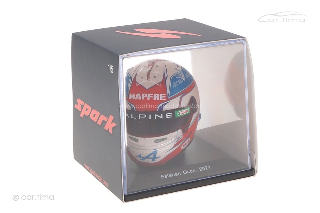 Helm/Helmet Esteban Ocon Alpine 2021 Spark 1:5 5HF060 Helm/Helmet Esteban Ocon Alpine 2021 Spark 1:5 5HF060