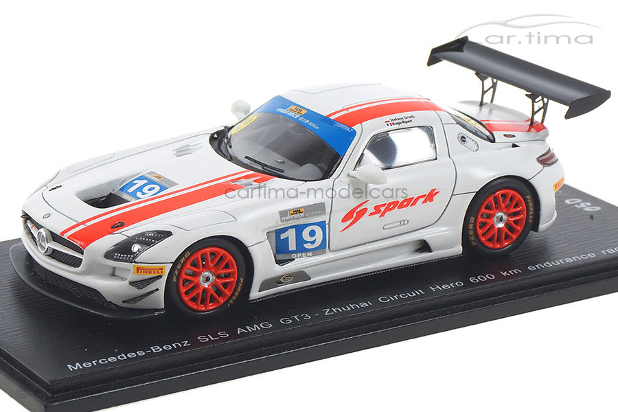 Mercedes-Benz SLS AMG GT3 Zhuhai 2018 Ortelli/Ripert Spark 1:43 SA178