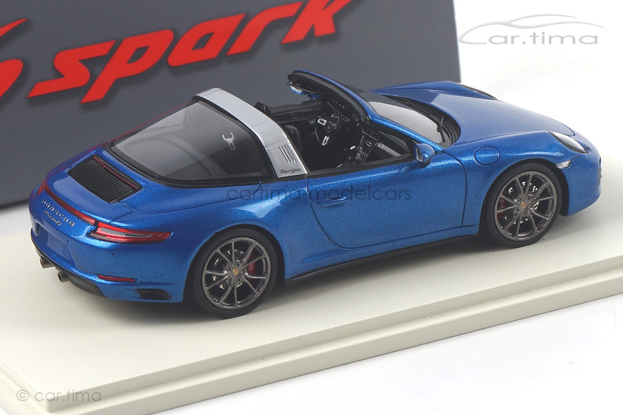 Porsche 911 (991 II) Targa 4S Saphirblaumet. Spark 1:43 S4977