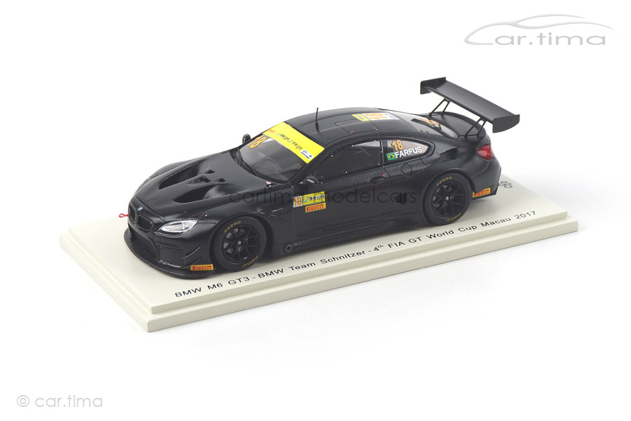 BMW M6 GT3 Macau 2017 Augusto Farfus Spark 1:43 SA140 BMW M6 GT3 Macau 2017 Augusto Farfus Spark 1:43 SA140